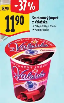 Albert Smetanový jogurt z Valašska nabídka