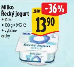 Albert Milko Řecký jogurt nabídka