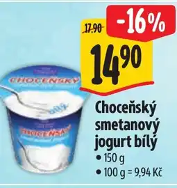Albert Choceňský smetanový jogurt bílý nabídka