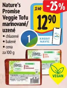 Albert Nature's Promise Veggie Tofu marinované/ uzené nabídka