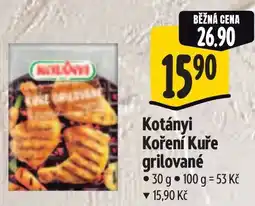 Albert Kotányi Koření Kuře grilované nabídka