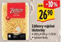 Albert Zátkovy vaječné těstoviny nabídka