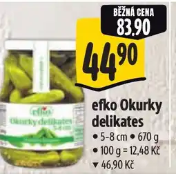 Albert Efko Okurky delikates nabídka
