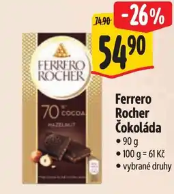 Albert Ferrero Rocher Čokoláda nabídka
