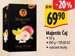 Albert Majestic Čaj nabídka