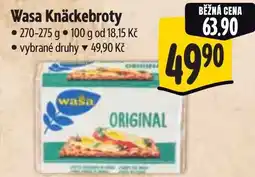 Albert Wasa Knäckebroty nabídka