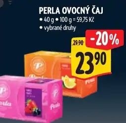Albert Perla ovocný čaj nabídka