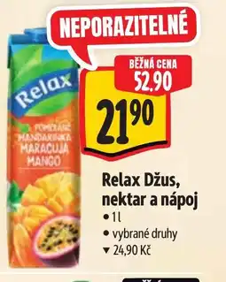 Albert Relax Džus, nektar a nápoj nabídka