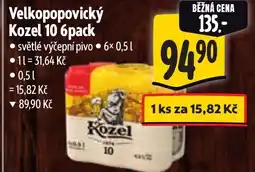 Albert Velkopopovický Kozel nabídka