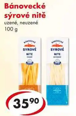 CBA Bánovecké sýrové nitě, 100 g nabídka