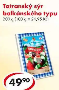 CBA Tatranský sýr balkánského typu, 200 g nabídka
