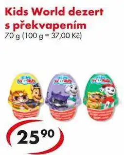 CBA Kids World dezert s překvapením, 70 g nabídka