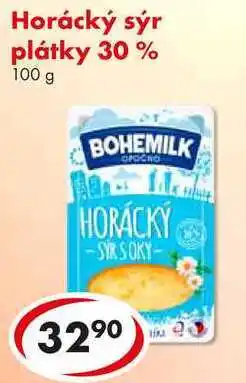 CBA Horácký sýr plátky 30%, 100 g nabídka