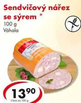 CBA Sendvičový nářez se sýrem, 100 g nabídka