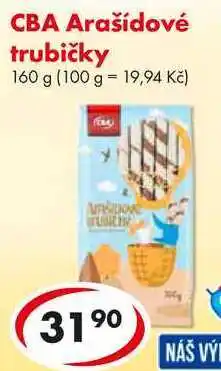 CBA CBA Arašídové trubičky, 160 g nabídka