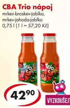 CBA CBA Trio nápoj, 0,75 l nabídka