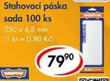 CBA Stahovací páska sada 100 ks nabídka