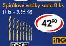 CBA Spirálové vrtáky sada 8 ks nabídka