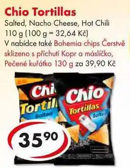CBA Chio Tortillas, 110 g nabídka