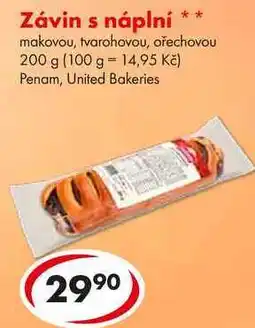CBA Závin s náplní, 200 g nabídka