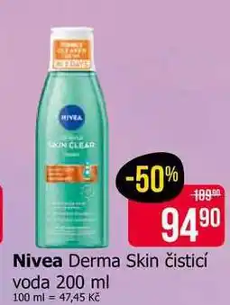 Teta Nivea Derma Skin čisticí voda 200 ml nabídka