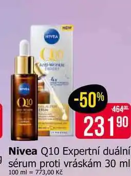 Teta Nivea Q10 Expertní duální sérum proti vráskám 30 ml nabídka