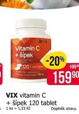 Teta VIX vitamin C + šípek 120 tablet nabídka