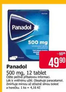 Teta Panadol 500 mg, 12 tablet nabídka