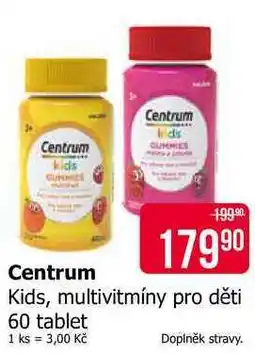 Teta Centrum Kids, multivitmíny pro děti 60 tablet nabídka
