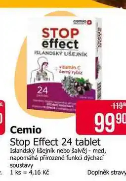 Teta Cemio Stop Effect 24 tablet nabídka