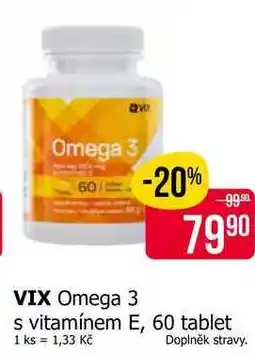 Teta VIX Omega 3 s vitamínem E, 60 tablet nabídka