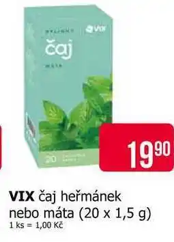 Teta VIX čaj heřmánek nebo máta (20 x 1,5 g) nabídka