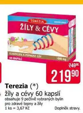 Teta Terezia žíly a cévy 60 kapslí nabídka
