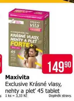 Teta Maxivita Exclusive Krásné vlasy, nehty a pleť 45 tablet nabídka