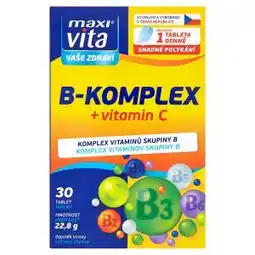 Teta MaxiVita Vaše Zdraví B-komplex + vitamin C 30 tablet 22,8g nabídka