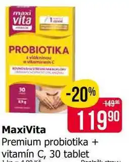 Teta MaxiVita Premium probiotika + vitamín C, 30 tablet nabídka