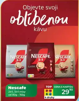 Tamda Foods Nescafe 2in1, 3in1 mixy od 80g - 165g nabídka