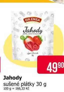 Teta DR.ENSA Jahody sušené plátky 30 g nabídka