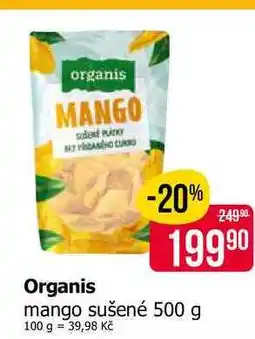Teta Organis mango sušené 500 g nabídka