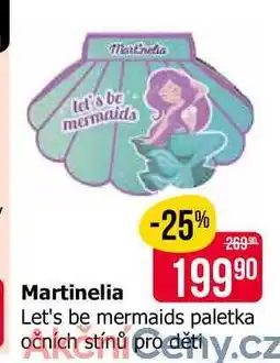 Teta Martinelia Let's be mermaids paletka očních stínů pro děti nabídka