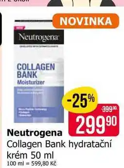 Teta Neutrogena Collagen Bank hydratační krém 50 ml nabídka