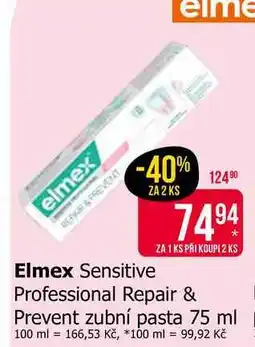 Teta Elmex Professional Repair & Prevent zubní pasta 75 ml nabídka
