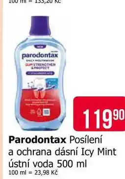 Teta Parodontax Posílení a ochrana dásní Icy Mint ústní voda 500 ml nabídka