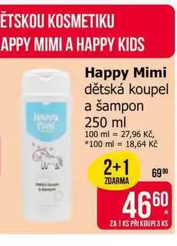 Teta Happy Mimi dětská koupel a šampon 250 ml nabídka