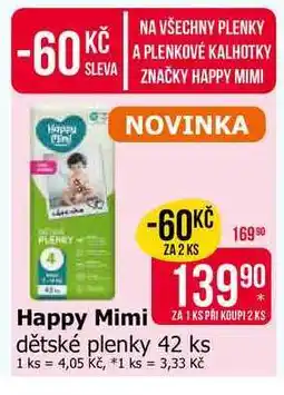 Teta Happy Mimi dětské plenky 42 ks nabídka