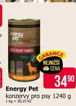 Teta Energy pet konzervy pro psy 1240 g nabídka