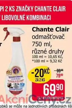 Teta Chante Clair odmašťovač 750 ml, různé druhy nabídka