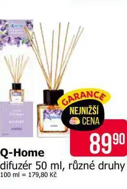 Teta Q-Home difuzér 50 ml, různé druhy nabídka