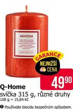 Teta Q-Home svíčka 315 g, různé druhy nabídka