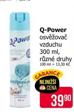 Teta Q-Power osvěžovač vzduchu 300 ml, různé druhy nabídka